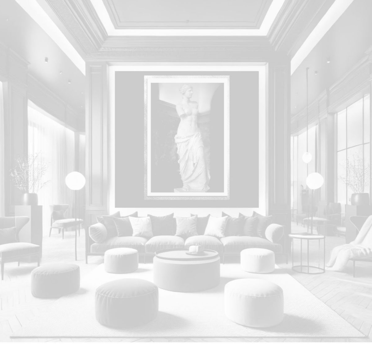 A J. Alix Barber photograph framed within a light-filled, curated interior