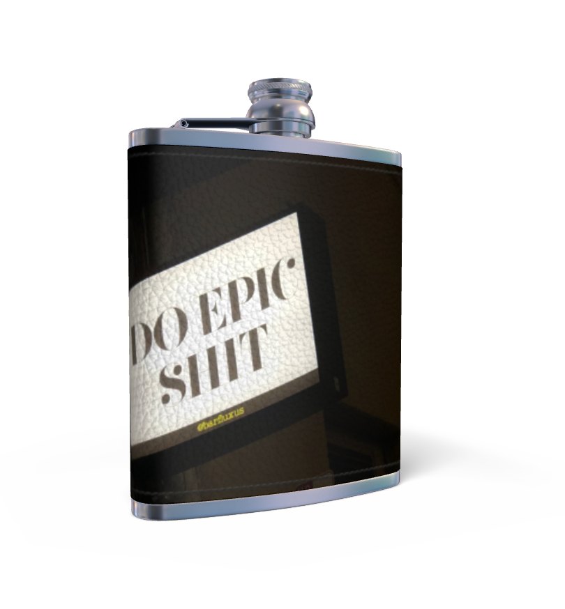 Marlborough of England Hip Flask in "It's a Sign" - San Francisco