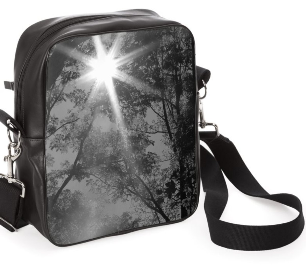 The Alannah All Leather Messenger in "Through the Trees"