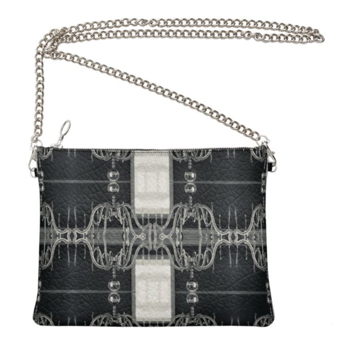 The Ann Marie Leather & Chain Crossbody in "Bootleg Swing"