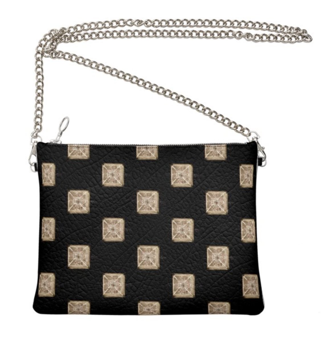 The Ann Marie Leather & Chain Crossbody in "Diamonds in the Sky"