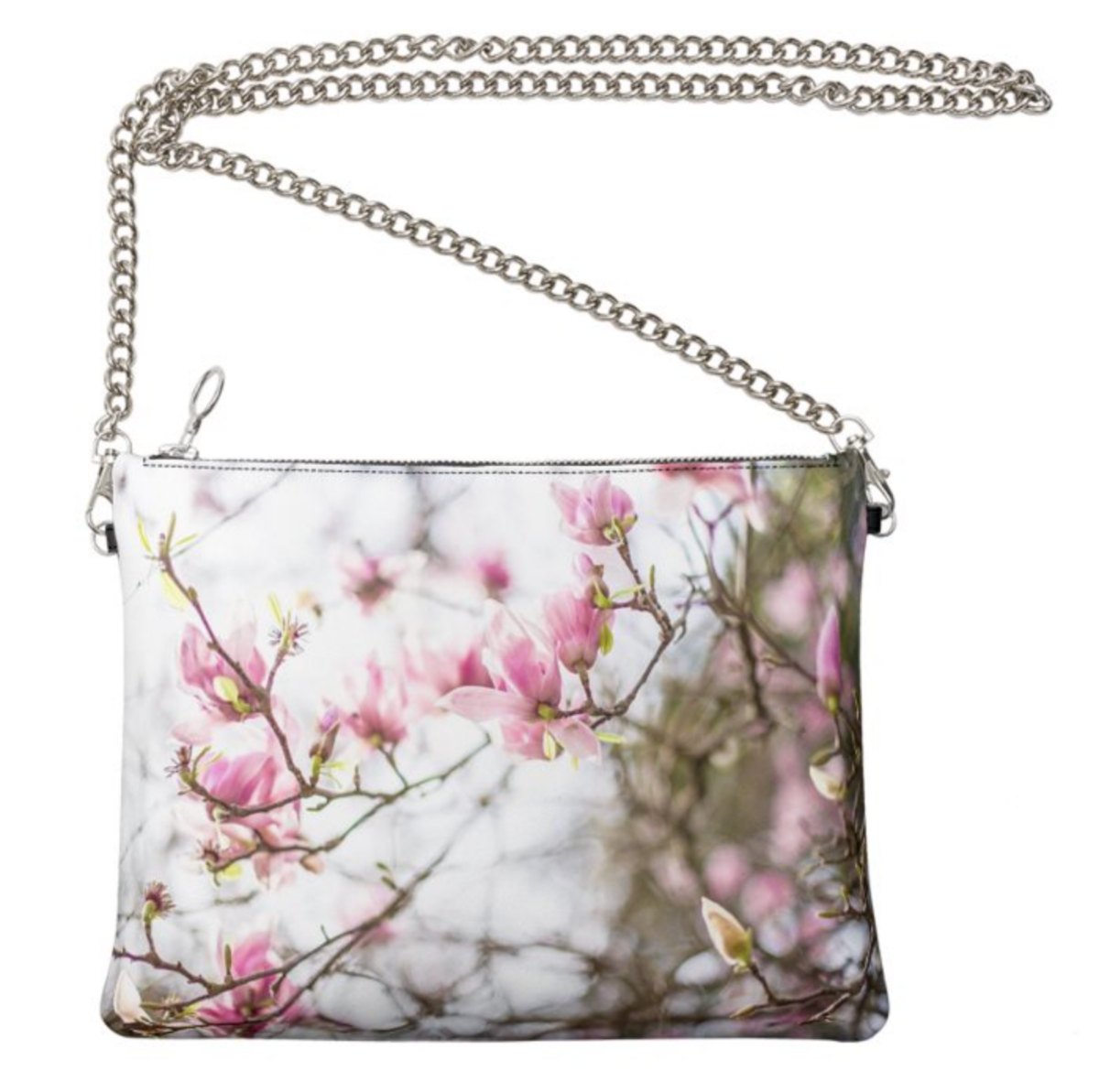 The Ann Marie Leather & Chain Crossbody in "Magnolia Jane"