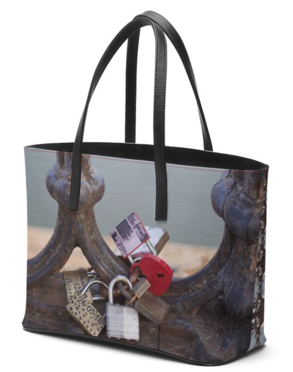The Betty Jane Roth Leather Petite Tote in "Locks of Love," Rome