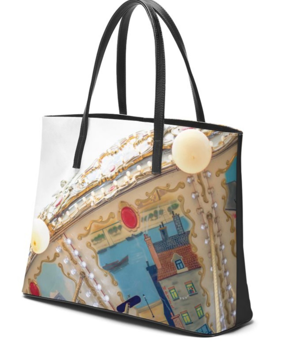 The Betty Jane Roth Leather Tote in "Parisel"