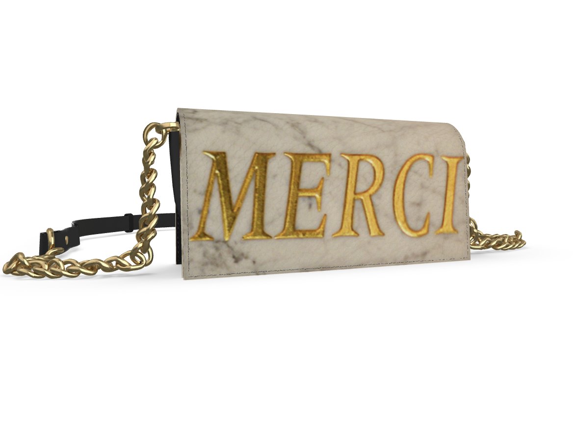The Dena Kay Soirée Bag in "Merci"