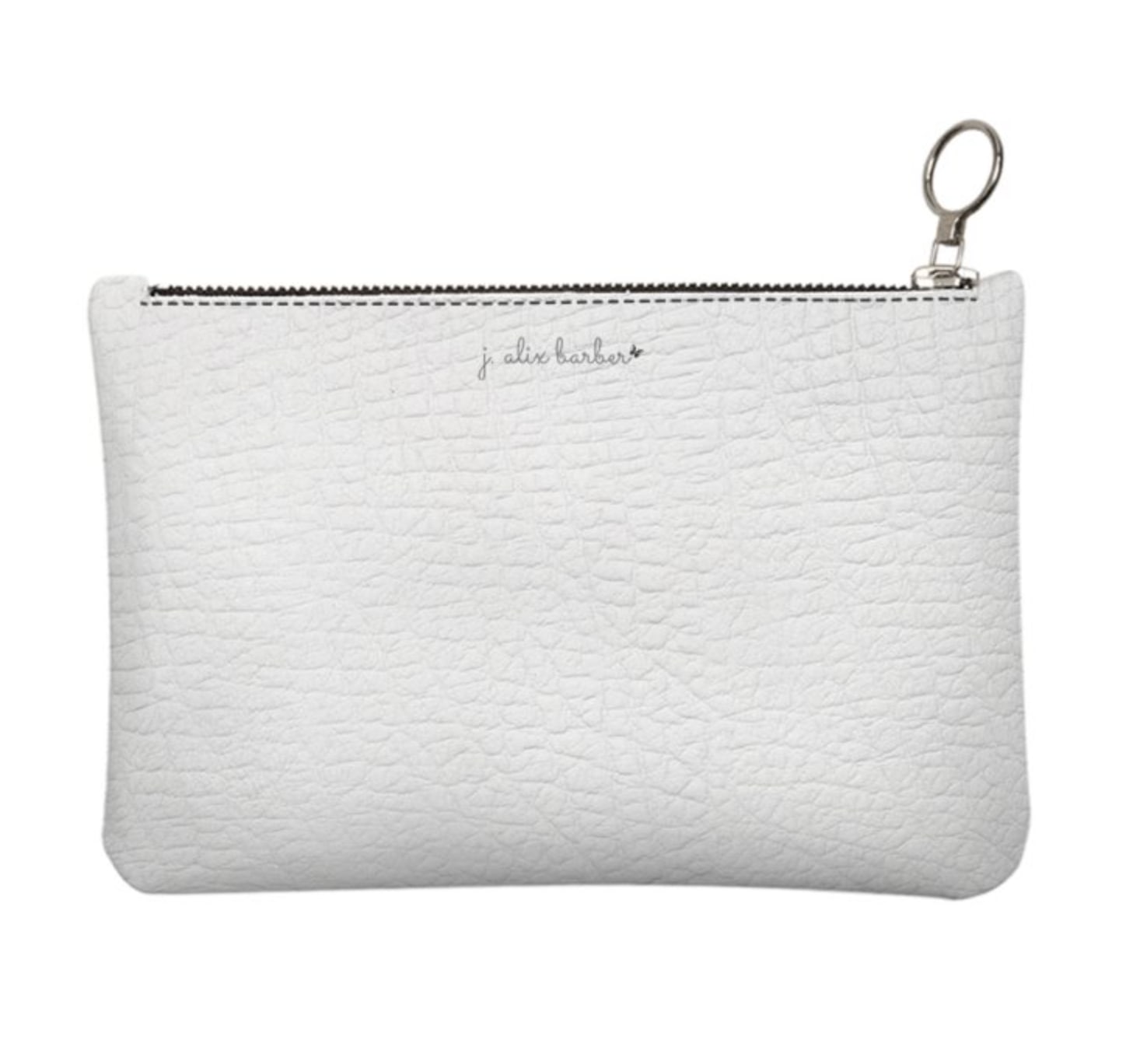 The M.A.G. Grab & Go Leather Clutch Purse/Wristlet  in "Merci" - Platinum view 2