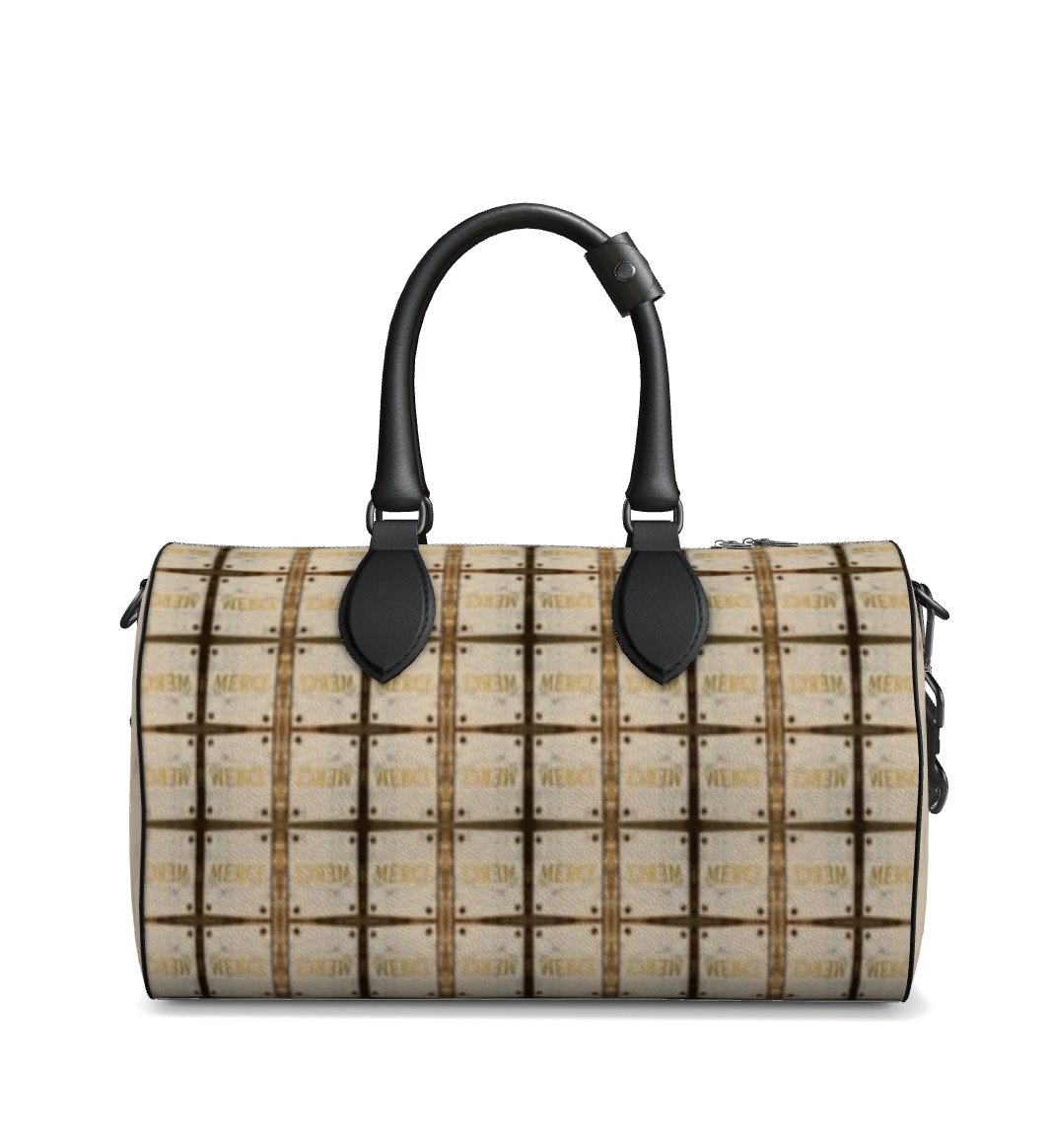 The S.L.R. Top Handle Leather Duffle Purse in "Merci"